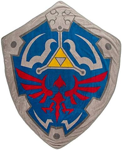 Bioworld Zelda Crest Shield Video Game Fleece pokrivač
