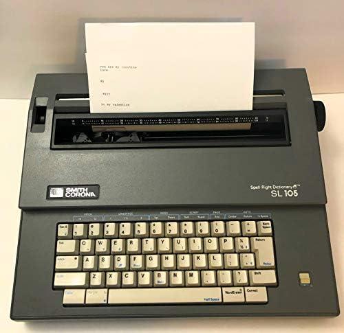 Smith Corona siva elektronska pisaća mašina SL 105 sa sivim poklopcem tastature