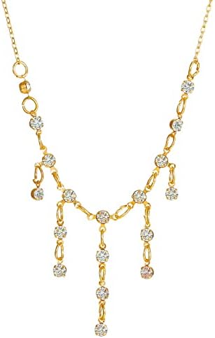 Diamond encrustirana ogrlica za tassel ženska retro modni dizajn vodeni privjesak privjesak