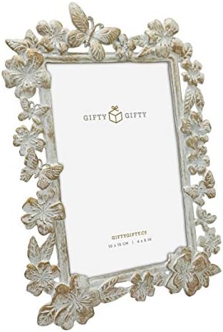 Gifty Gifty proljetni leptir Photo Frame / 4x6 in | za vertikalni prikaz na stolnim tablicama
