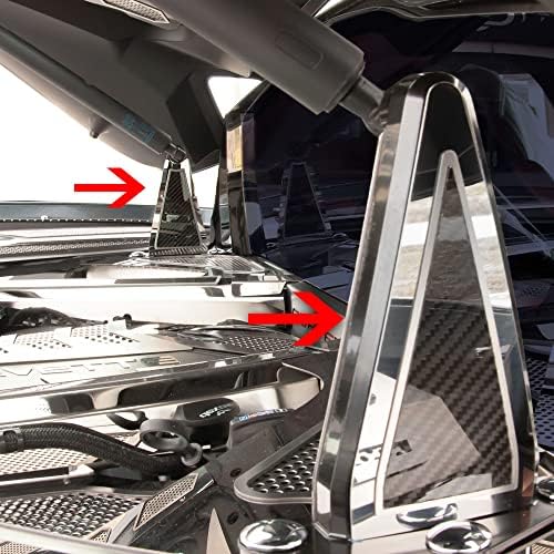 Američki auto zanat 2020-2022 C8 Corvette Hinge prerušiti se komplet, polirani umetnik od nehrđajućeg