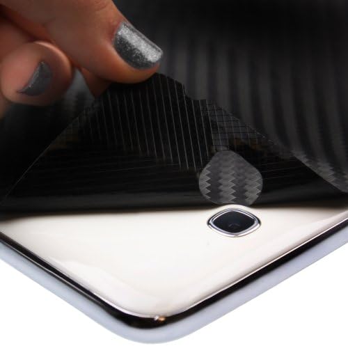 Skinomi crna koža od karbonskih vlakana kompatibilna sa Google Nexus 6 TechSkin sa zaštitom za ekran protiv