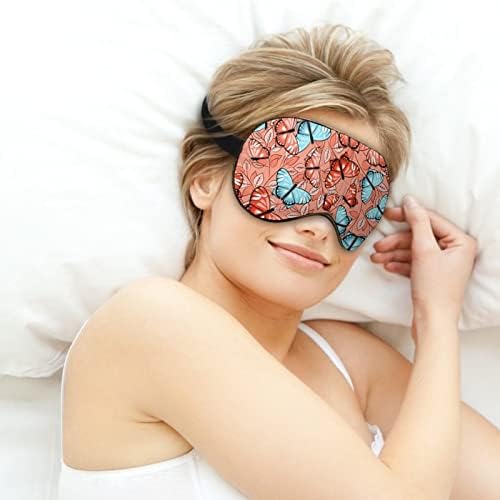 Leptiri i lišće maske za spavanje mekana maska ​​za oči pokriva efektivno sjenilo za sjenčanje sa elastičnim