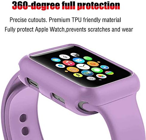 Sundo Kompatibilan je za Apple Watch Case Mekani TPU tanka lagani zaštitni poklopac poklopca za zaštitu odbojnika