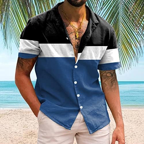 2023 Novi muškarci Casual Short Spring Spring Summer Shortwn vrat 3D tiskane majice Modni top