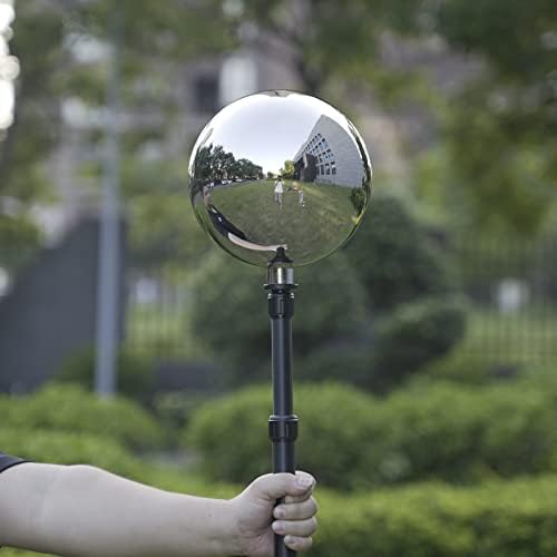 Maoping 20 cm VFX HDRI Chrome Ball + siva kugla 360 Cam za HDRI rasvjetu od nehrđajućeg čelika Hollow Sphere