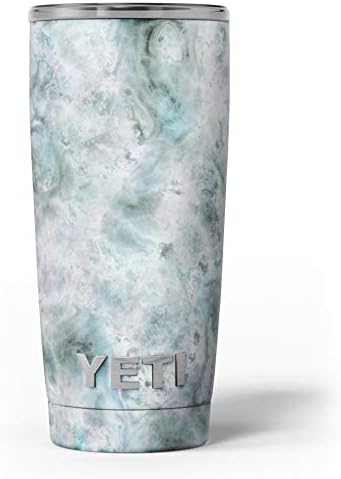Dizajn Skinz mramorna površina V2 Teal - kožna naljepnica Vinil zamotavanje Kompatibilan je s Yeti Rambler Cooler Tumbler čaše
