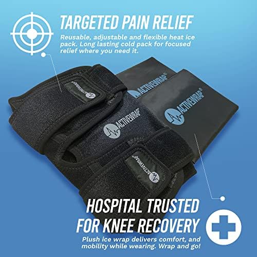 ActiveWrap folija za led za koljena za ACL ozljede bolova u koljenu s toplim hladnim paketima za višekratnu upotrebu