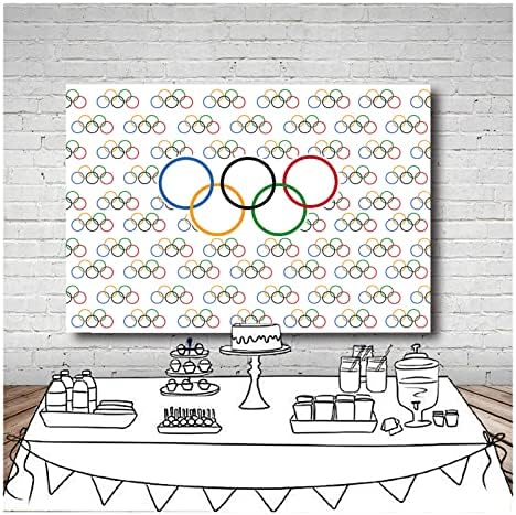 Olimpijski prstenovi Međunarodni baner za sportsku zabavu pozadina fotografija olimpijske sportske