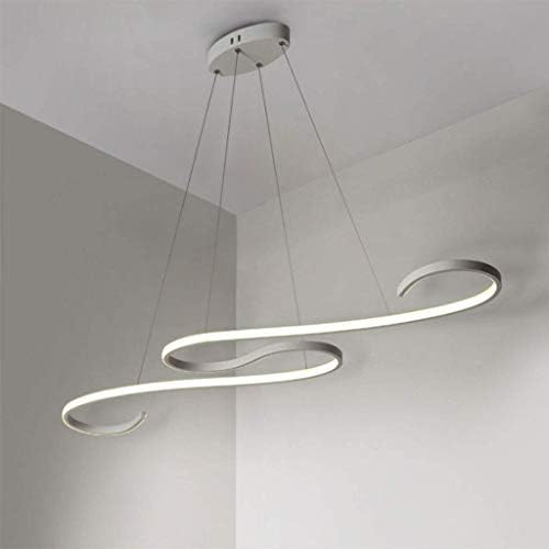 Lustre Moderne à LED, Lampe à Suspension acrylique créative, Lustre en métal à LED, télécommande réglable,