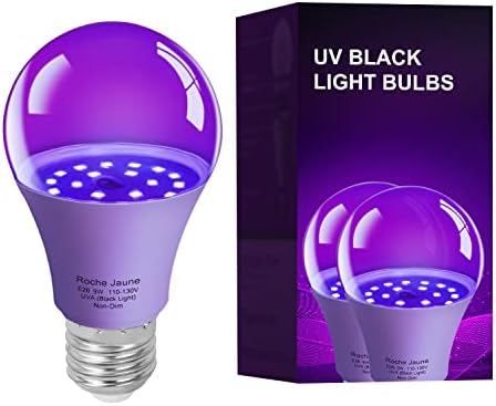 Crne sijalice, svijetle u mraku za Blacklights Party 2 paket LED Crna sijalica fluorescentno svjetlo