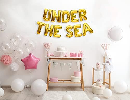 Partyforever pod morski baloni Banner Zlatni rođendanski ukrasi