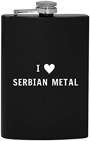 I Heart Love Serbian Metal - 8oz Hip boca za piće alkohola