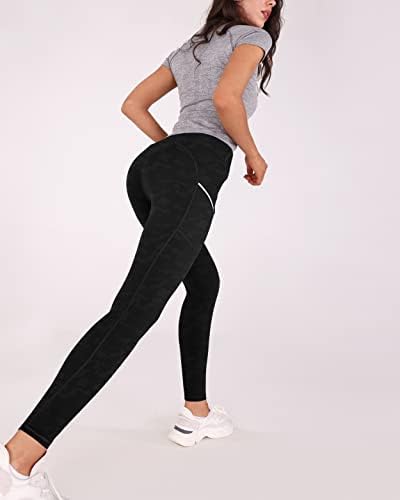 Ododos visoki struk dvostruki džepovi tajice za žene, temmy control sport vježbanje atletski trčanje joga hlače