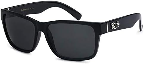 LOCS Hardcore nijanse 2 pakovanja klasične LOCS crne naočare za sunce / muške Gangster pravougaone Cholo Lowrider