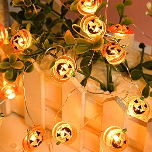 Yyqtgg Halloween Lights, bundeva Lights String 20pcs LED atraktivna dekorativna baterija za trijem