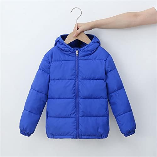 Dječji dječaci Dječji dječji zimski topla jakna Outerwear Solid slojevi s kapuljačom prema dolje odljetnice 9-godišnji