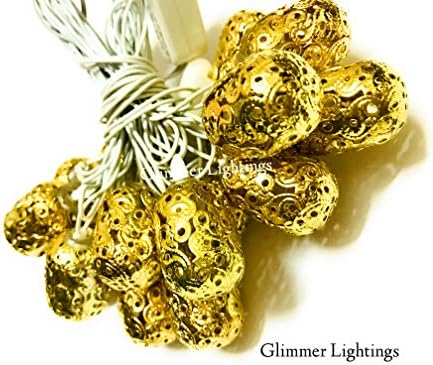 Glimmer Lightings svjetlo od metalne cijevi za uređenje doma, dekor spavaće sobe, Rođendanska zabava, Diwali,