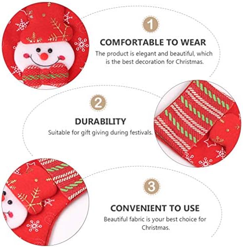 Nuobesty Božićni dekor Mantel Decor Božićne čarape Xmas poklon torba Sock Viseći dodaci Čarapa Xmas