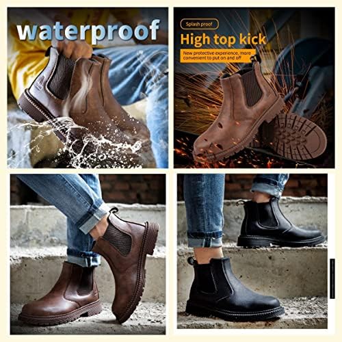 Čizme od čelika Micoklilinlin za muškarce vodootporne sigurnosne cipele Industrijska konstrukcija
