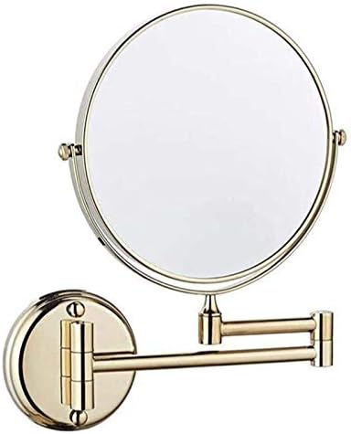 toaletno ogledalo 6-inčno uvećano zidno ogledalo za šminkanje sa 3x uvećanjem dvostrano okretno ogledalo,
