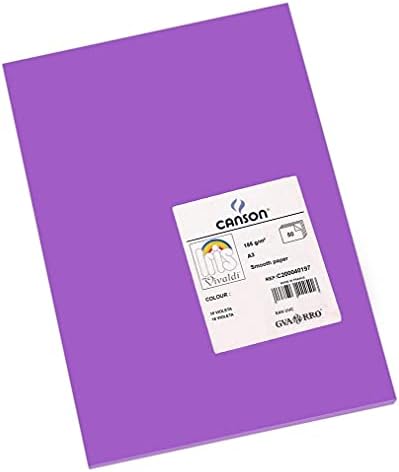 CANSON IRIS VIVALDI A3 185 GSM Glatki papir u boji - Violet
