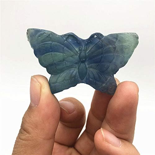 Ruitaiqin shitu 1pcs ručno isklesano prirodno plavo fluorit kvarcni kamen kristalni životinje