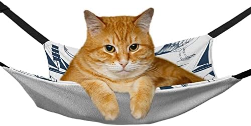 Mačka za jedrenje za kućne ljubimce sa Visećom mrežom spavaći krevet sa podesivim naramenicama i metalnim kukama