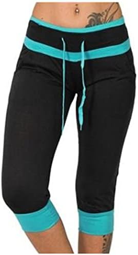 RBCulf Žene CAPRIS CROW široke nogave hlače Plus size Labavi povremeni džep visoki struk jogger dukserice