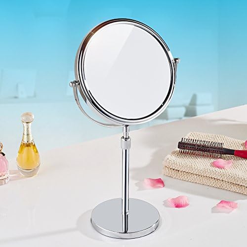 Lijepo stolno ogledalo za šminkanje, dvostrano ogledalo za uvećanje, Bronzana ulja i hromirana završna obrada