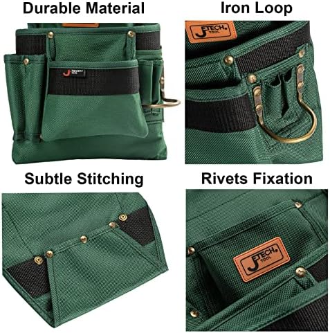 Jetech tool torba za vrećicu sa 3 džepa - alatna torba za teške opreme sa podesivim pojasom