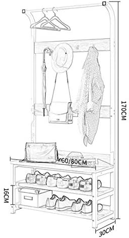 Zeelyde stalak za cipele, 2 gornja kaput nosač cipela kuka za skladištenje police za obuću ormarić