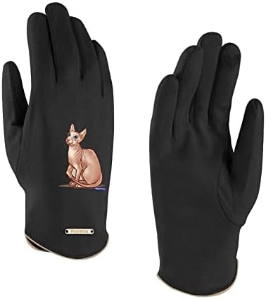 Slatka Sphynx mačka Žene Fleece Zimske rukavice Topli dodirni zaslon pune rukavice