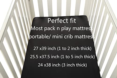 Satensko pakovanje n plahta za igru 1 pakovanje ugrađena Mini čaršava za krevetić Ultra meka