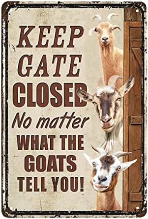 Awoldwide ovčje smiješno održavaju kapiju zatvoreni metalni znak, poklon za vlasnike ovaca, dcor kapija