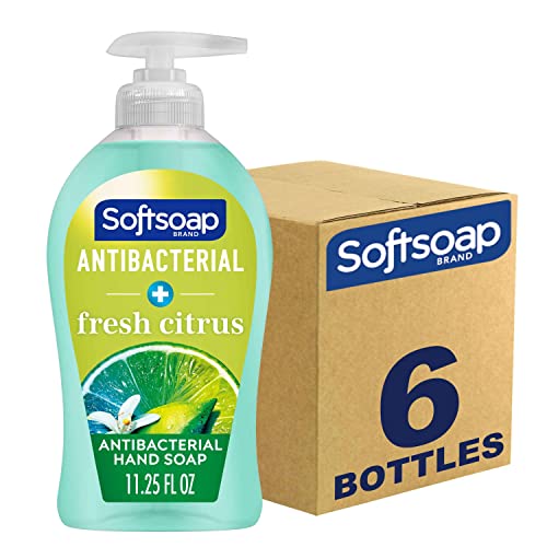 Softsoap Antibakterijska Tečnost, Sapun Za Ruke Svježeg Mirisa Citrusa, 11,25 Unce, 6 Pakovanja