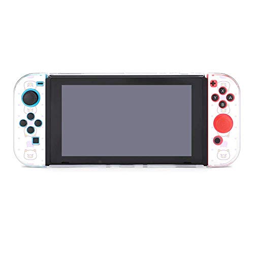Futrola za Nintendo Switch, slatka pastelna svinja Set od pet komada zaštitni poklopac futrola