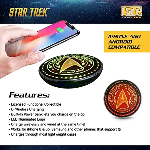 Star Trek Bluetooth ComBadge, komunikator sa cvrkut zvučni efekat, mikrofon & amp; zvučnik u