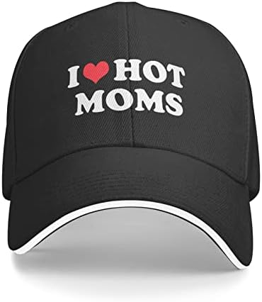 Volim vruće mame kabquette sunčeve kape za ribolov šešir žene snapback hat tata šešir podesiv tata šešir unisex
