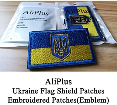 2 kom Aliplus Ukrajina Zastava zastite Ukrajina Shield Patchs vezeni zakrpa Morale Patch Applique