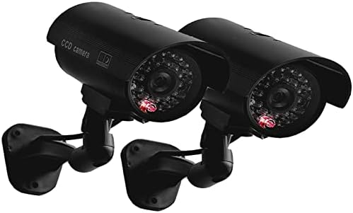 Jytrend lažna kamera, lutka kamera CCTV nadzor sa realnim crvenim LED lampicom za na otvorenom i zatvorenu + upozorenje