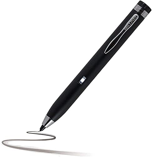 Bronel crna fine tačaka digitalna aktivna olovka za stylus - kompatibilan sa Lenovo IdeaPad 3