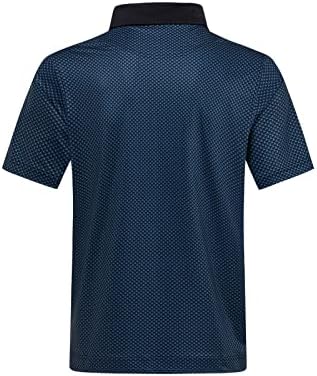DEOLAX muške Polo majice performanse vlaga Wicking Muška Golf košulja Casual Dry Fit Long & amp; kratki