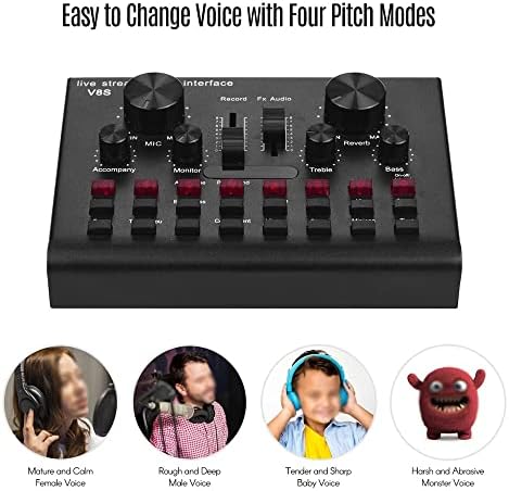 Cxdtbh multifunkcionalni USB Audio mikser Live Streaming zvučne kartice glasovni uređaj DJ Karaokes