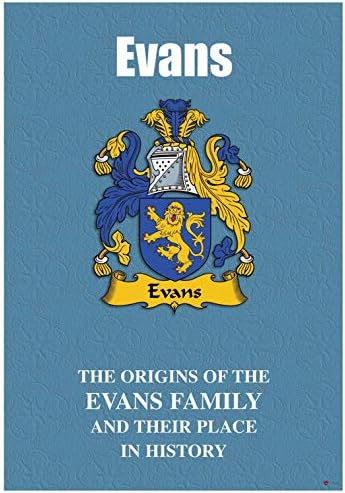 I Luv doo Evans English Family Povijest Prezimena Brošura sa kratkim povijesnim činjenicama