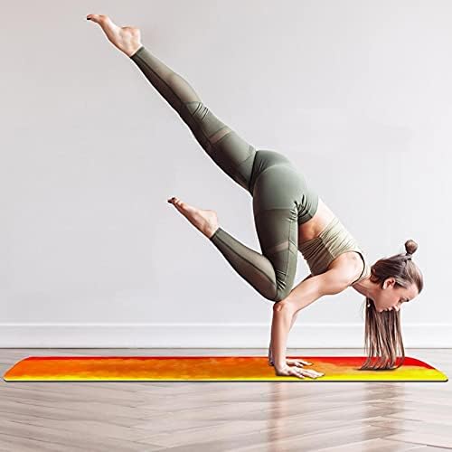 Debela neklizajuća Vježba & amp; fitnes 1/4 prostirka za jogu sa duginim printom za jogu Pilates &