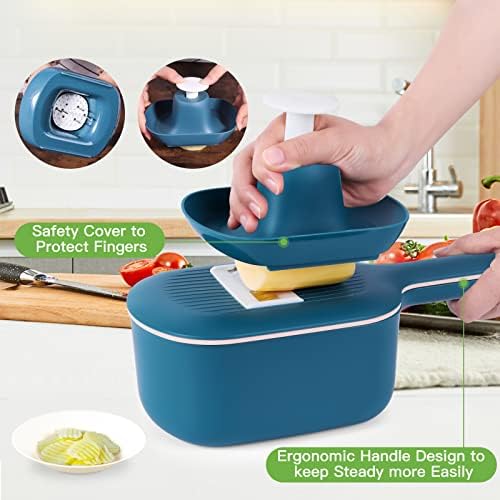 Mandoline rezač za kuhinju-Uamector ručni rezač za povrće rende-višenamjenski rezač za povrće bez BPA