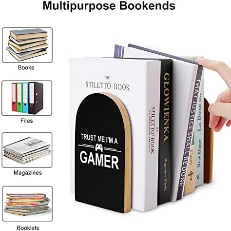 Vjerujte mi Ja sam gamer dekorativni Bookends za police 1 par knjiga završava Non-Skid ured drži štand