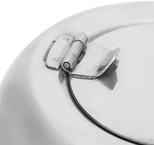 Pepeljara sa poklopcem od nehrđajućeg čelika Vjetrootporni Flip Top ash ladici srebrni okrugli metalni