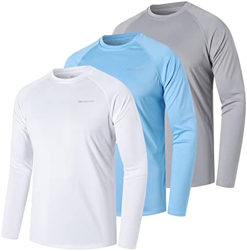 ZENGVEE MENS UPF 50+ Swim košulje na otvorenom dugih rukava za zaštitu od sunca za atletik, trčanje,